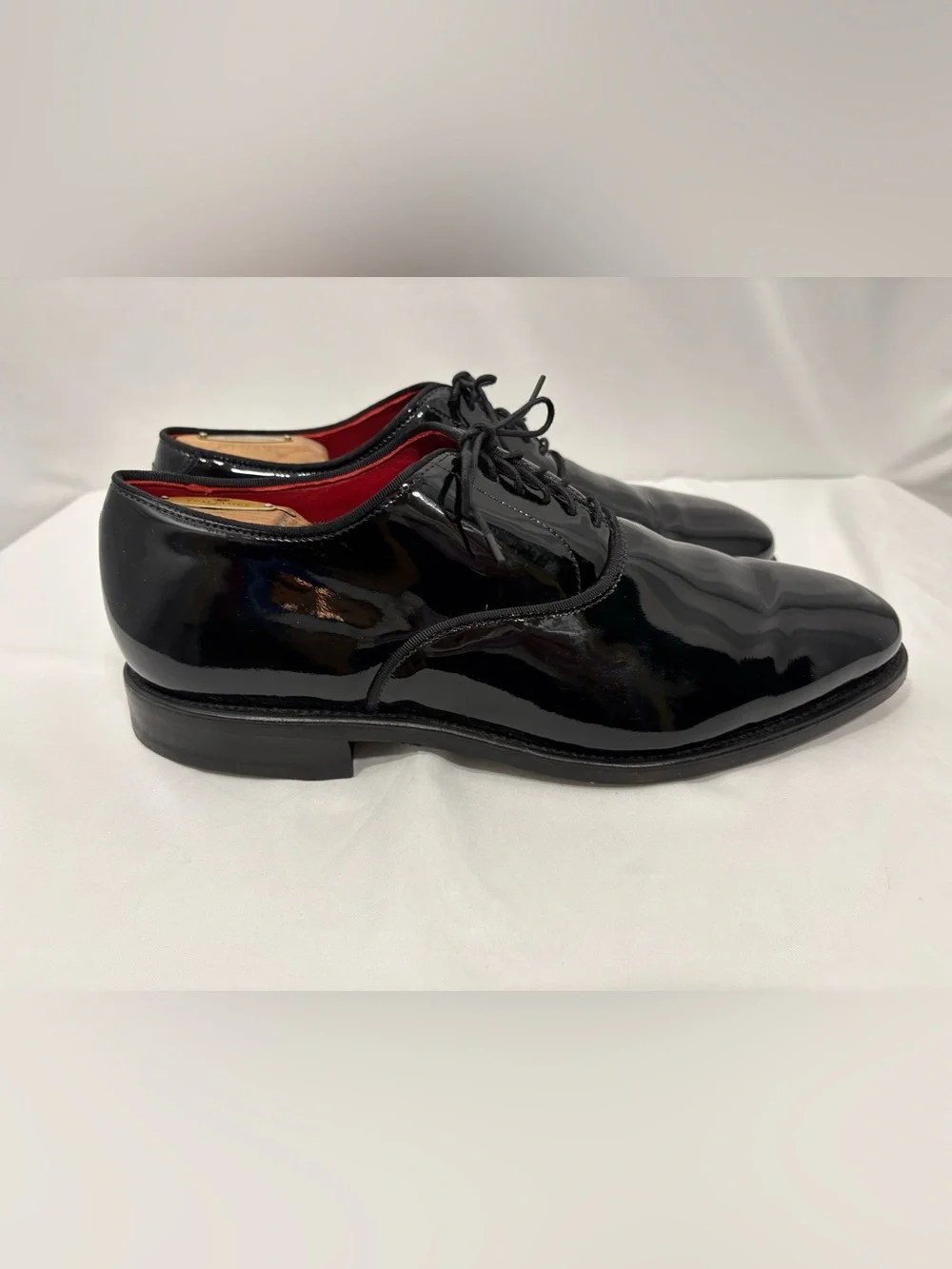 Allen Edmonds Carlyle Plain-toe Oxford Dress Shoe Black Patent Size 10 E